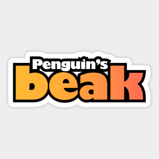 Penguin's Beak Sticker